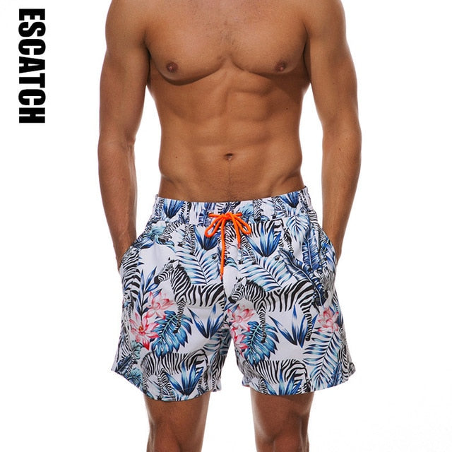 Printed Swim Trunks for Men
