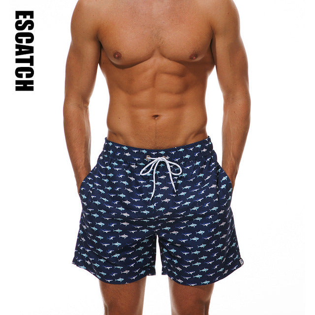 Printed Swim Trunks for Men