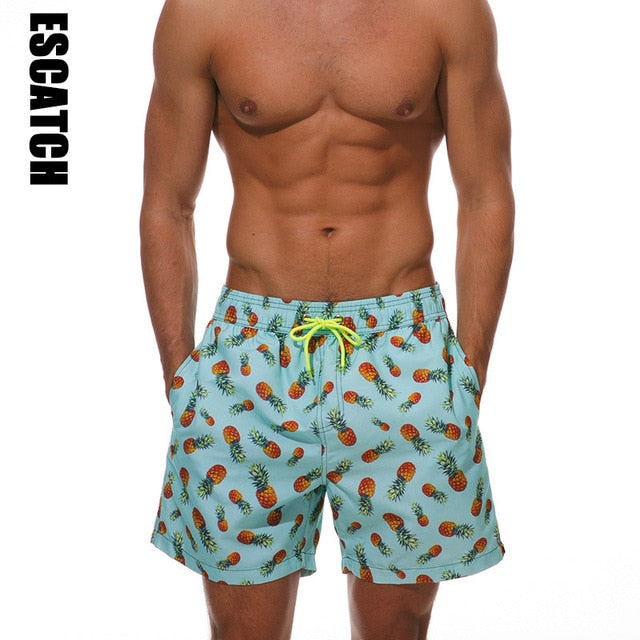 Printed Swim Trunks for Men