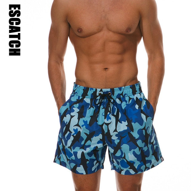 Printed Swim Trunks for Men