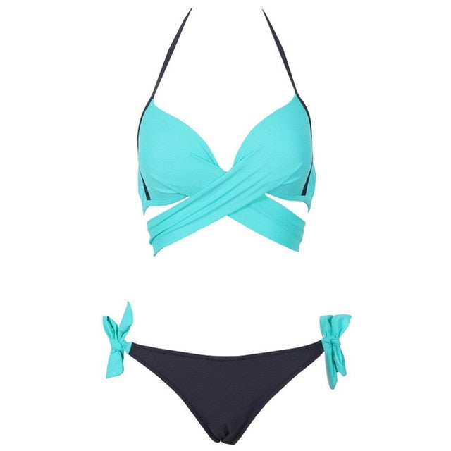 Push Up Cross Bandage Bikini