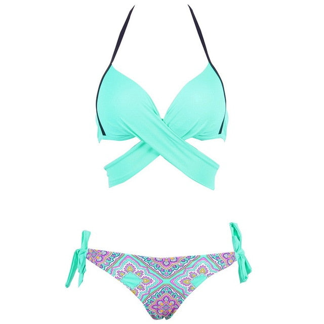 Push Up Cross Bandage Bikini