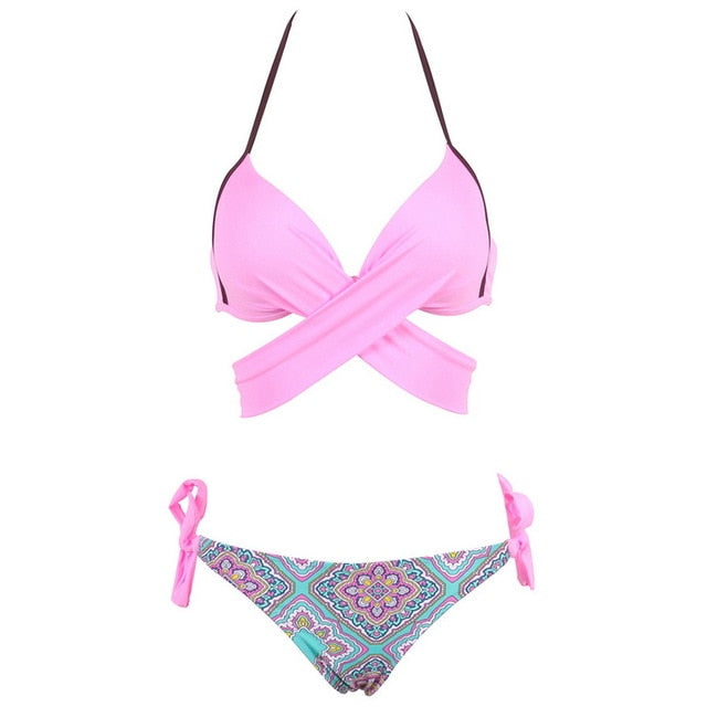 Push Up Cross Bandage Bikini