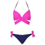 Push Up Cross Bandage Bikini