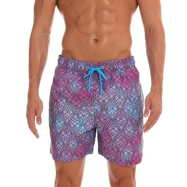 Printed Swim Trunks for Men