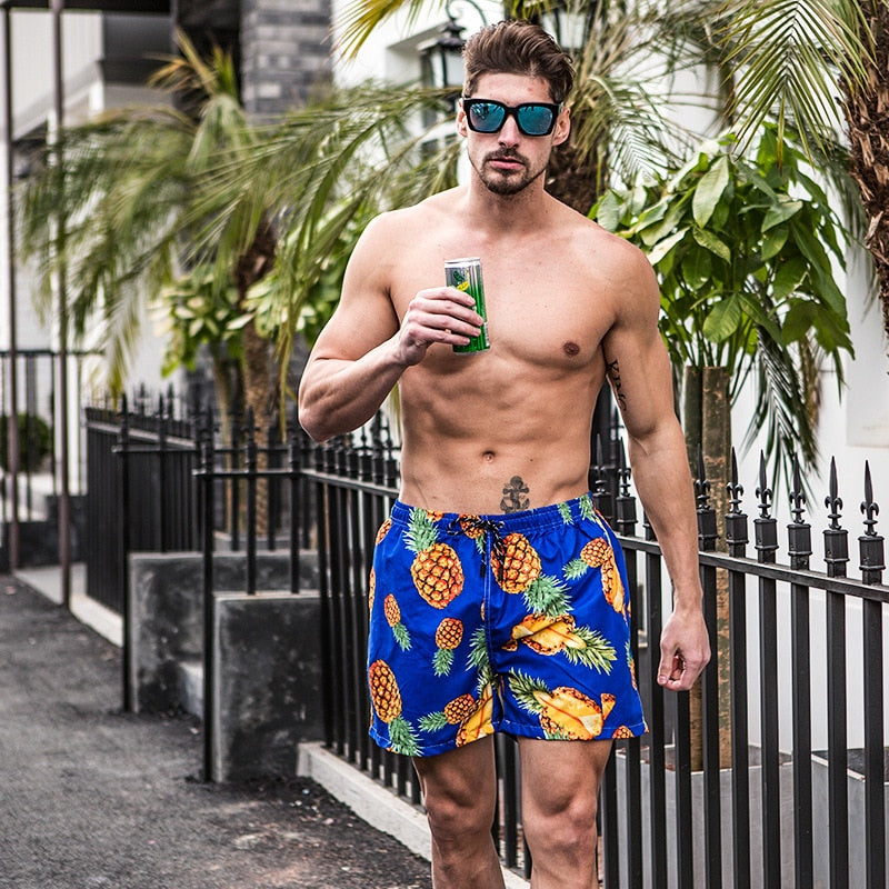 Printed Swim Trunks for Men