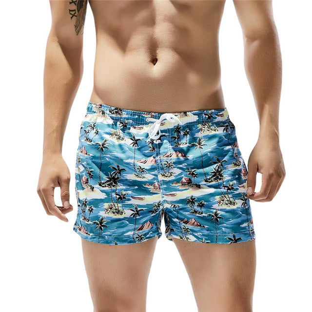 Printed Swim Trunks for Men