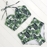 Floral Print High Waist Bikini