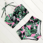 Floral Print High Waist Bikini