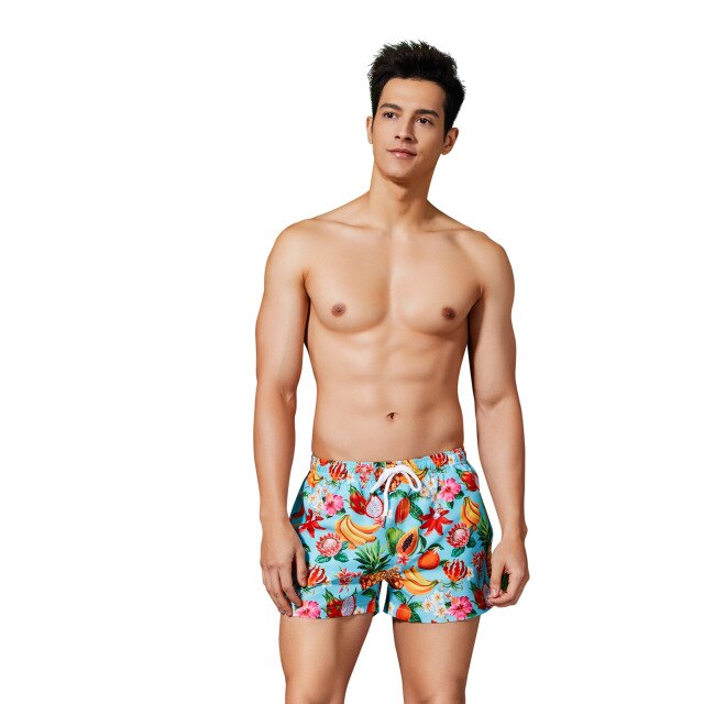 Printed Swim Trunks for Men