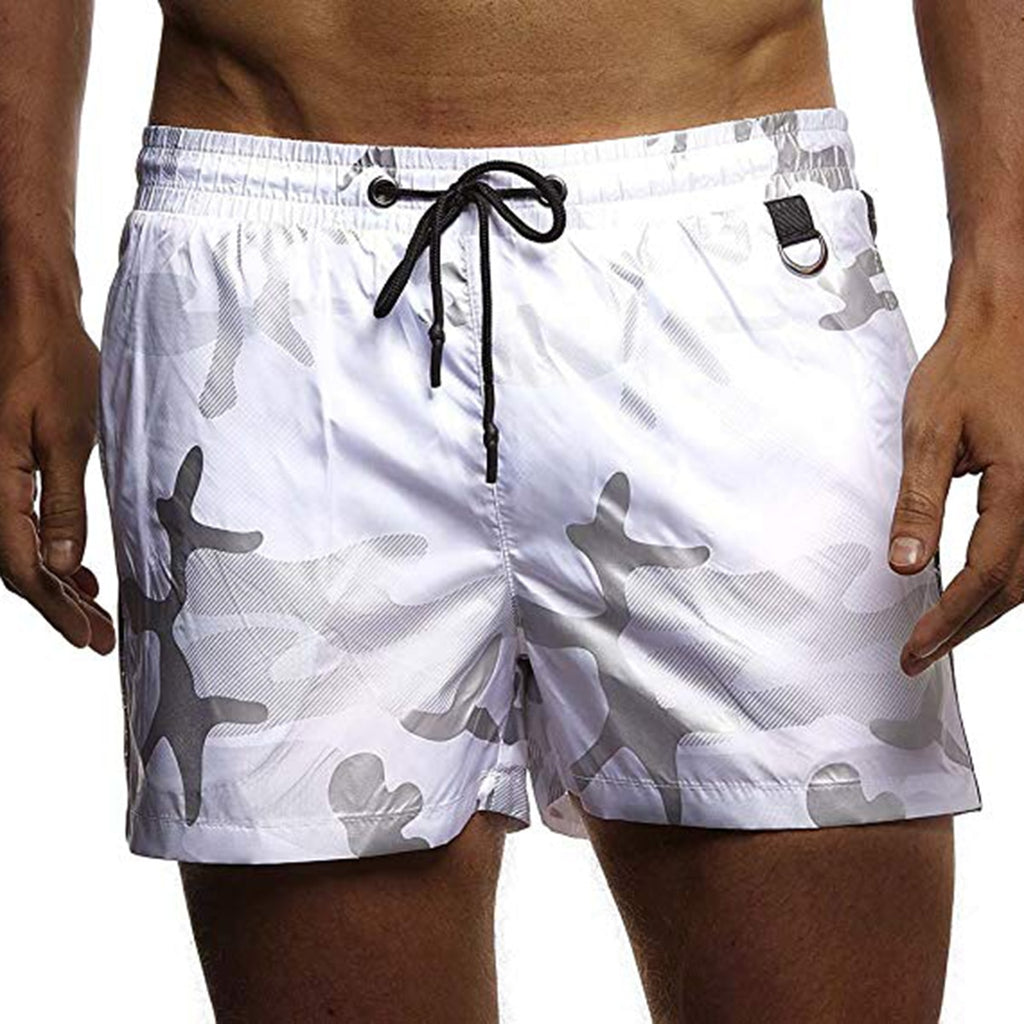 Printed Swim Trunks for Men