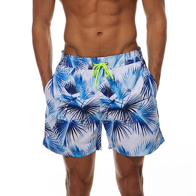 Printed Swim Trunks for Men
