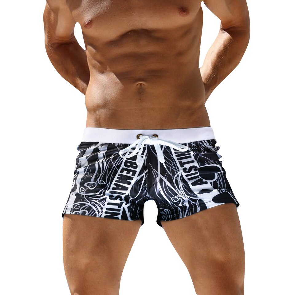 Printed Swim Trunks for Men