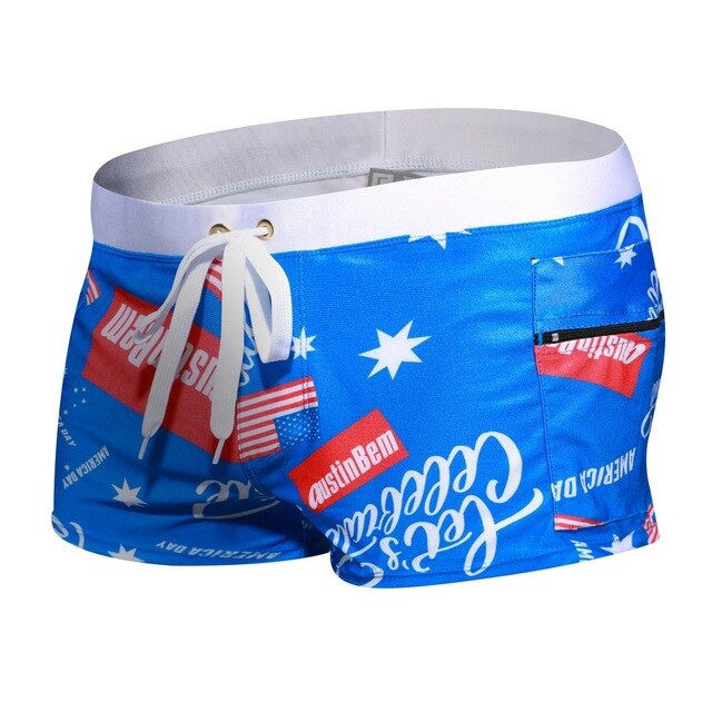 Printed Swim Trunks for Men