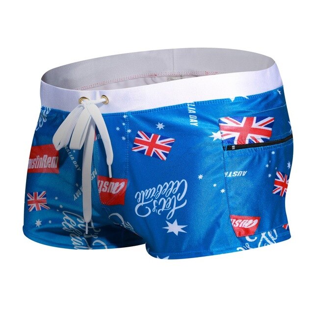 Printed Swim Trunks for Men